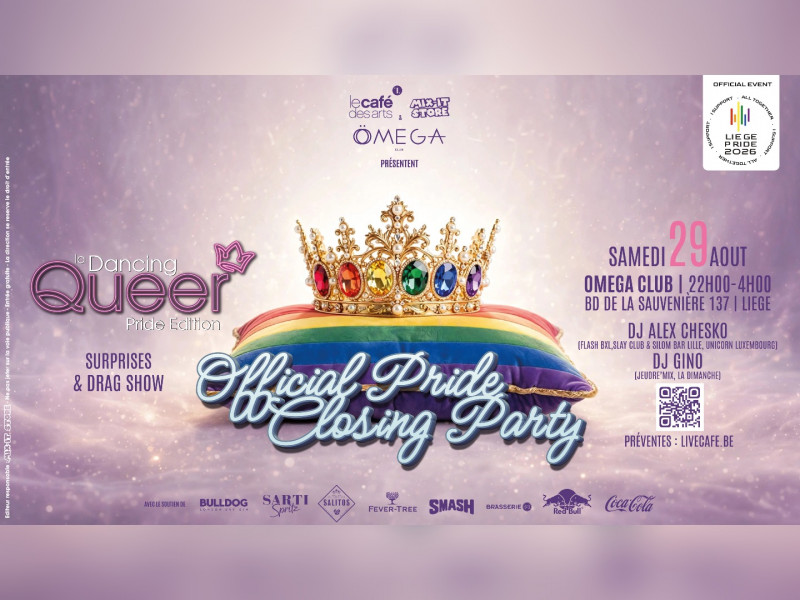 Dancing Queer official closing party Liège Pride 2026