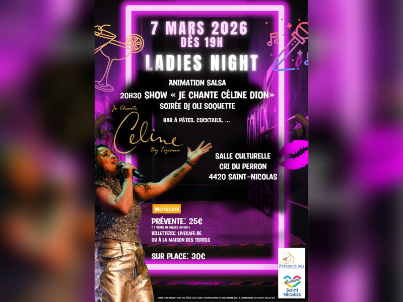 Ladies Night: Show "Je chante Céline Dion"- Soirée Dj Oli Soquette