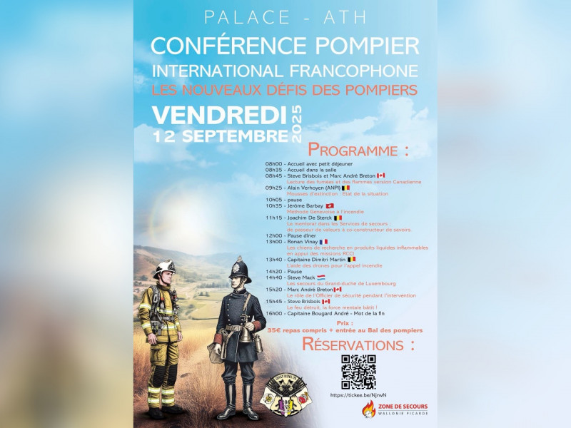 Conférence pompier international francophone  " Les nouveaux défis des pompiers "